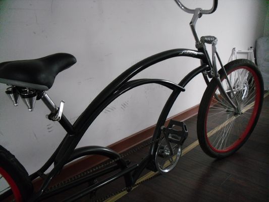 26 polegadas Chopper estilo Beach Cruiser Bicicleta com garfo de aço e capacidade de carga de 150 kg