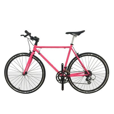 Alumínio sem fio Stem 700C Hi-Ten Frame de aço Sunrace 14S Velocidades de bicicleta de estrada para adultos