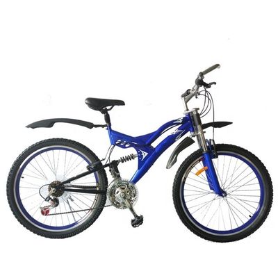 26&quot; Full Suspension Mountain Bike para cargas pesadas Capacidade de carga 120kg 21 velocidades