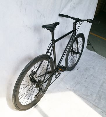 Bicicleta de corrida americana de freio a disco 700C com aço CR-MO e Shimano 7S OEM/ODM CPSC