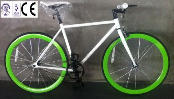 Alumínio LASCO 46T Fixed Gear Single Speed Track Bike com material de borda de liga de alumínio