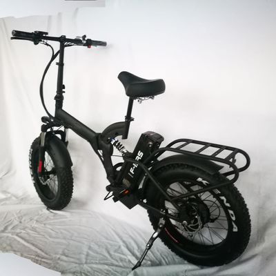 20 "Tamanho de roda 52V 21AH Bateria de lítio 1000W 50KM/H Full Suspensão Elétrica Folding Bike