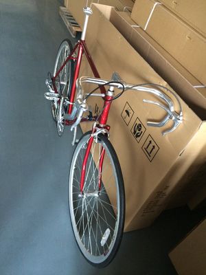 700C Road Bike com Hi-Ten Steel Lugged Frame Shimano 14S Classical e Caliper Brake