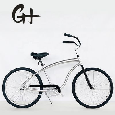 26 polegadas Alumínio 6061 Frame Coaster Brake Single Speed Beach Cruiser Bicicleta para Homens Adultos