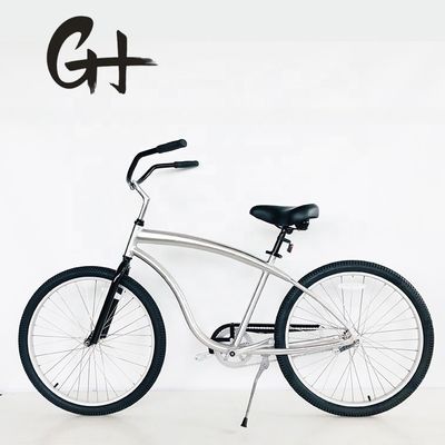 26 polegadas Alumínio 6061 Frame Coaster Brake Single Speed Beach Cruiser Bicicleta para Homens Adultos