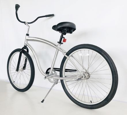 26 polegadas Alumínio 6061 Frame Coaster Brake Single Speed Beach Cruiser Bicicleta para Homens Adultos