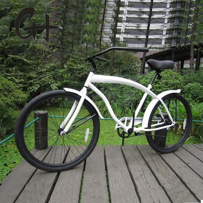 Quadro de aço de dez 26 &quot;Tamanho de roda 3G OEM / ODM CE Homens Adultos Single Speed Beach Cruiser Bike