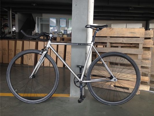 700C Single Speed Flip Flop Fixie Bike com Quadro Duro 11kg OEM Customize Chrome