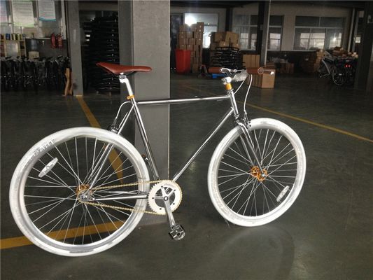 700C Single Speed Flip Flop Fixie Bike com Quadro Duro 11kg OEM Customize Chrome