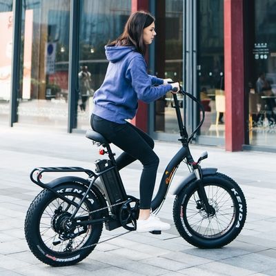 7 Velocidade 20 " 48V 750W 14AH 20MPH Bateria de lítio OEM UL2849 Mercado dos EUA Adultos Mulheres Mulheres Elétricas Pára-neve Big Flat Pneus Bike