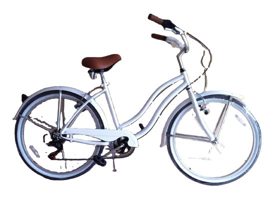 26 &quot;Shimano 7 Speed Mulheres Lady EUA 26 * 2.125 Menina White Tire Beach Cruiser Speed Bike