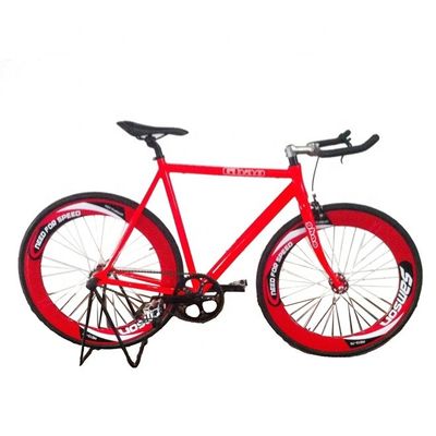 Radius Caliper Brake Fixie Bike Cor Vermelha 700C Alumínio Ligação CE Certificado OEM Chinês