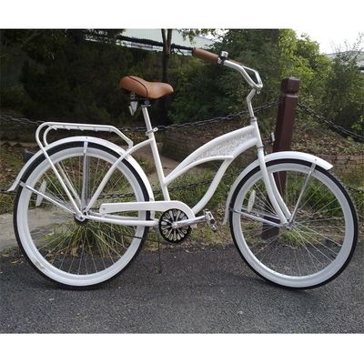 26&quot;x2.125&quot; Freio de montanha-russa Estrutura de aço Mulheres Cruzeiro de praia Bicicleta CE EN CPSC OEM/ODM