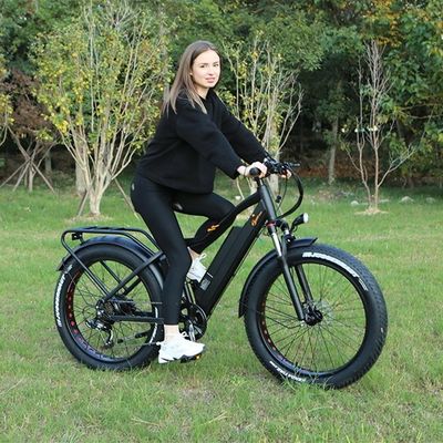 USA CE aprovado 48V 21ah bicicleta de montanha elétrica com 26 &quot;fat pneus e motor hub traseiro