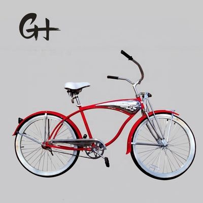 17 kg 26 polegadas 68Pokes Rim Sliver cor CP quadro Chrom pintura única velocidade OEM/ODM homens bicicleta cruzeiro praia