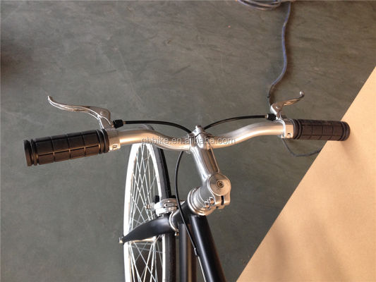 Pedal Fixie Bike comum 700c Bicicleta de velocidade fixa única com freio duplo V