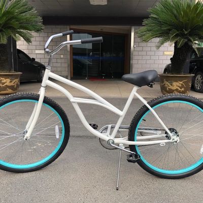 Amostra 45pcs 24&quot; Long Frame Beach Cruiser Bike com borda de liga e material de garfo de aço