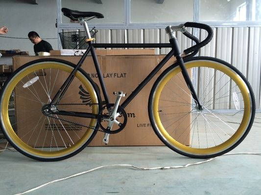 13 kg de peso bruto de cintura de direção de engrenagem fixa bicicleta com estrutura de aço Hi-Ten e design de estilo