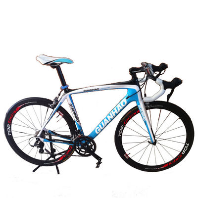 Quadro de carbono de bicicleta 700C com material de garfo de fibra de carbono e manilha de carbono