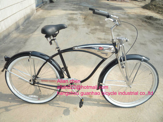 26&quot; Suspensão de Primavera Fork Beach Cruiser Bike Vintage City Bike com CE ISO9001 CPSC