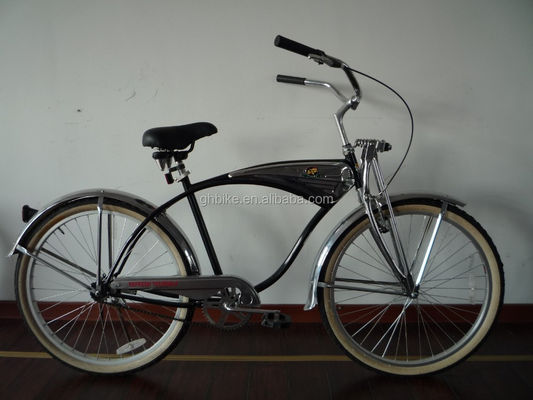 26&quot; Suspensão de Primavera Fork Beach Cruiser Bike Vintage City Bike com CE ISO9001 CPSC