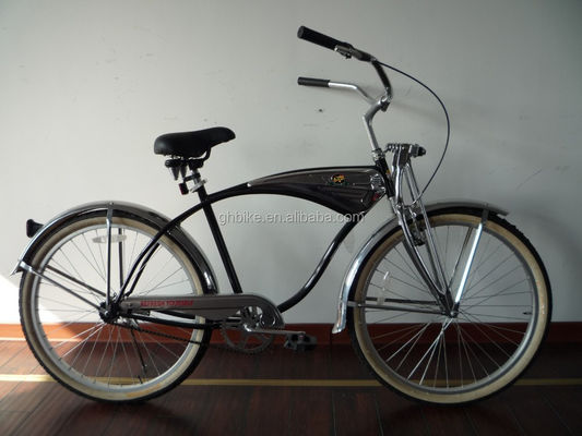 26&quot; Suspensão de Primavera Fork Beach Cruiser Bike Vintage City Bike com CE ISO9001 CPSC