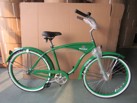 Versátil de 26 polegadas de aço Homens Beach Cruiser Bike para promoção Gloss Peso 19KGS