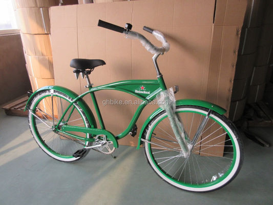 Versátil de 26 polegadas de aço Homens Beach Cruiser Bike para promoção Gloss Peso 19KGS