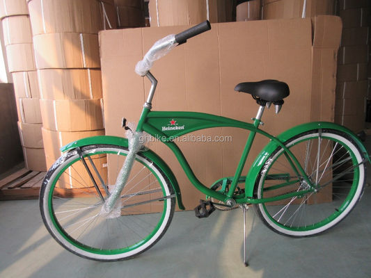 Versátil de 26 polegadas de aço Homens Beach Cruiser Bike para promoção Gloss Peso 19KGS