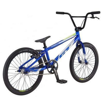 Sem suspensão BMX de 20 polegadas Bicicleta de corrida com estrutura de liga de alumínio e engrenagens de velocidade única