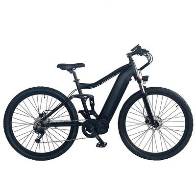 26*4&quot; Largura do pneu 48V 1000W 17AH BAFANG Motor Médio Elétrico Full Suspensão Mountain Bike