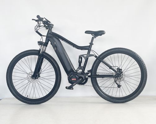 26*4&quot; Largura do pneu 48V 1000W 17AH BAFANG Motor Médio Elétrico Full Suspensão Mountain Bike