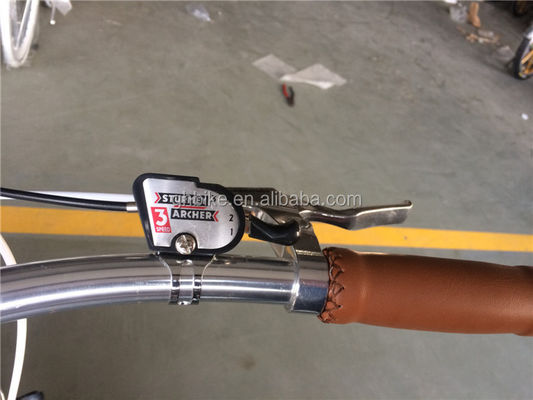 Lady Road Bike Inner 3 Speed Chrome Frame City Bike com material de garfo de aço 11KGS
