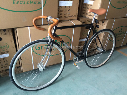 700C Single Speed Fixed Gear Bike com R Caliper Brake Vintage Drop Bar Fixie Bike
