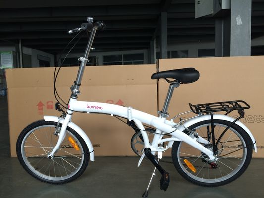 20 polegadas Unisex híbrida bicicleta dobrável com 7 engrenagens e Alumínio V Brake Alloy Hub Quando
