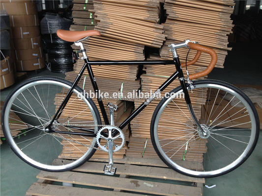 700C Single Speed Fixed Gear Bike com R Caliper Brake Vintage Drop Bar Fixie Bike