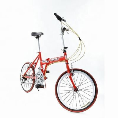 Bicicleta de freio em V duplo de 20&quot; Hi-Ten Frame de aço dobrável chinês com Shimano 7 velocidades