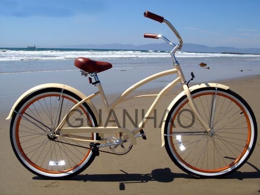Bicicleta de cruzeiro de praia com bicicletas de cruzeiro de praia com bicicletas acreditadas CE e ISO 9001 com peso brilhante de 19 kg