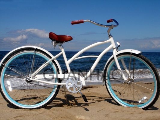 Bicicleta de cruzeiro de praia com bicicletas de cruzeiro de praia com bicicletas acreditadas CE e ISO 9001 com peso brilhante de 19 kg