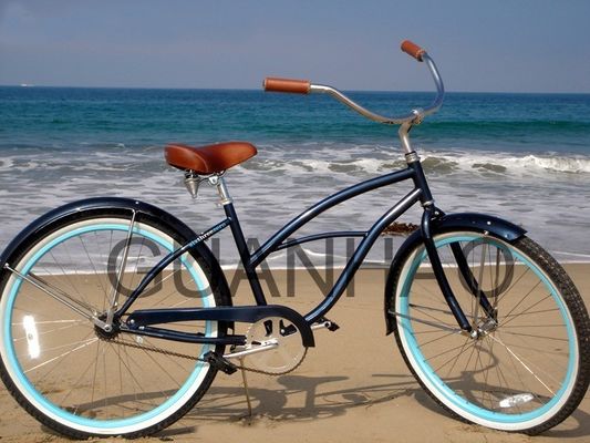 Bicicleta de cruzeiro de praia com bicicletas de cruzeiro de praia com bicicletas acreditadas CE e ISO 9001 com peso brilhante de 19 kg