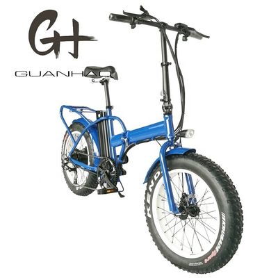 20 &quot;Bicycle elétrica dobrável com motor de eixo traseiro 48V 500W Motor 14AH bateria de lítio e 40KM / h velocidade máxima