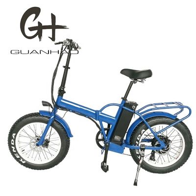 20 &quot;Bicycle elétrica dobrável com motor de eixo traseiro 48V 500W Motor 14AH bateria de lítio e 40KM / h velocidade máxima
