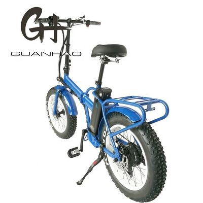 20 &quot;Bicycle elétrica dobrável com motor de eixo traseiro 48V 500W Motor 14AH bateria de lítio e 40KM / h velocidade máxima