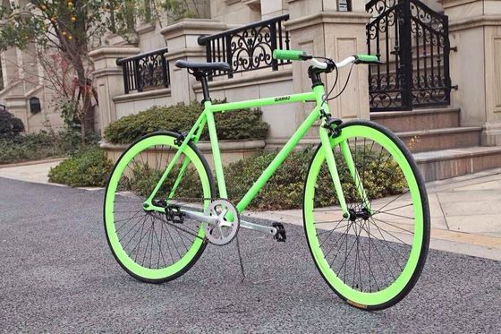 Bicicleta de velocidade única 700c Fixie Bike com cadeia KMC e peso bruto 13kg