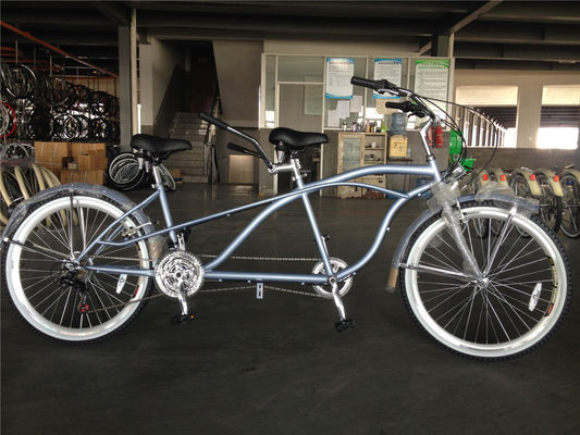 OEM 26 Inch Adult Tandem Beach Cruiser Bike com 1,8m de comprimento e 300kg de capacidade de carga