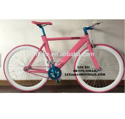 Lightweight Aluminium Fixed Gear Bike 2020 Pink 700C para uma viagem fácil e divertida
