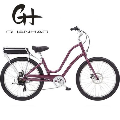 Fornecimento de energia Bateria de lítio 48V 14AH Bicicleta Elétrica Beach Cruiser para Mulheres Adultos
