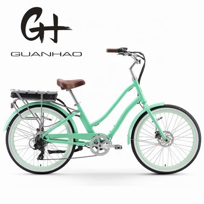 Fornecimento de energia Bateria de lítio 48V 14AH Bicicleta Elétrica Beach Cruiser para Mulheres Adultos