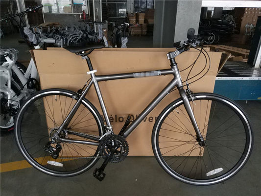 Bicicleta de estrada para homens com freio V dianteiro e traseiro