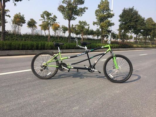 Almofada de alumínio 24 polegadas bicicletas de duplo assento Tandem para turismo e turismo em família